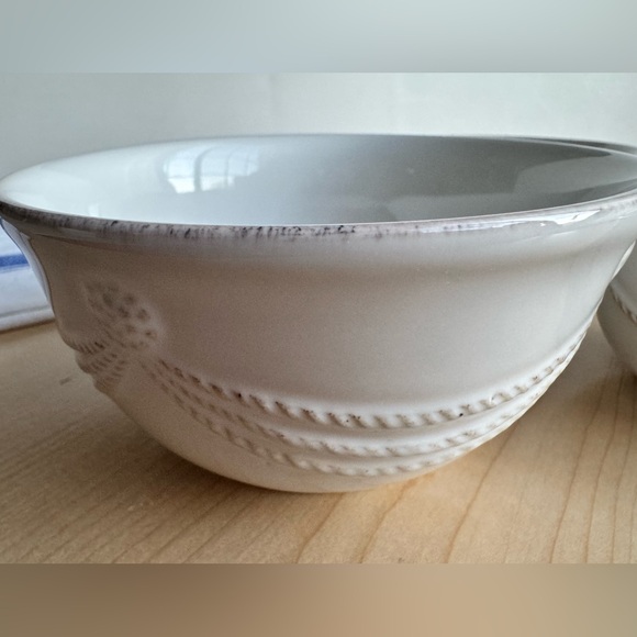 NEW (Set/4) Juliska Berry & Thread Whitewash Stoneware Nesting Prep Bowls - Picture 10 of 14